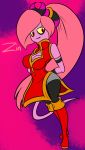  2014 breasts clothed clothing fan_character female humanoid looking_at_viewer red_eyes renee-moonveil solo sonic_(series) zeti 