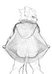  2019 anthro big_butt black_nose butt cape clairen_(rivals_of_aether) clothed clothing digital_drawing_(artwork) digital_media_(artwork) felid female fur hair hi_res looking_at_viewer looking_back mammal muscular pantherine rivals_of_aether simple_background sketch smeargle20 smile solo unfinished video_games 