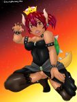  absurd_res animal_humanoid big_breasts bowsette_meme breasts clothing cosplay costume crown discordmelody female halloween hi_res holidays horn humanoid lips mario_bros nintendo pussy super_crown video_games 