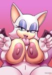  2019 absurd_res anthro areola big_breasts black_nose blaze_the_cat breasts chiropteran domestic_cat duo eyeshadow felid feline felis female gynomorph gynomorph/female hi_res huge_breasts humanoid_penis intersex intersex/female looking_at_viewer makeup mammal nipples open_mouth penis rouge_the_bat sex solo_focus sonic_(series) spread_legs spreading titfuck trooper036 