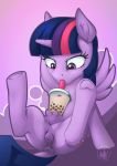  2019 animal_genitalia animal_pussy anus clitoris drinking equid equine_pussy eyebrows eyelashes female feral friendship_is_magic hair hi_res horn mammal my_little_pony mysticalpha pussy solo teats twilight_sparkle_(mlp) winged_unicorn wings 