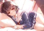  brown_eyes brown_hair katou_megumi logo misaki_kurehito panties saenai_heroine_no_sodatekata scan school_uniform short_hair skirt underwear 