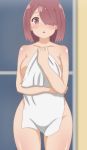  breast_hold hoshino_miyako_(wataten) naked tagme towel watashi_ni_tenshi_ga_maiorita! 