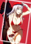  arisa_iriinchina_amieera bikini cleavage god_eater lithiumia swimsuits weapon wet 