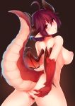  ass granblue_fantasy grea_(granblue_fantasy) horns kerasu monster_girl naked nipples pointy_ears pubic_hair pussy pussy_juice tail uncensored wings 