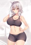  bike_shorts cameltoe cleavage fate/grand_order gym_uniform jeanne_d&#039;arc jeanne_d&#039;arc_(alter)_(fate) kuavera 