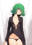  dress no_bra one_punch_man open_shirt pantsu tagme tatsumaki_(one_punch_man) torn_clothes 