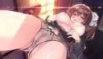  breasts game_cg kiba_satoshi kinomiya_nanoka marmalade nipples no_bra open_shirt pantsu pussy see_through seifuku study_&sect;_steady undressing 