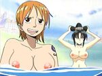  breasts nami nude nude_filter one_piece photoshop 