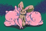  absurd_res blush fluffy fur hi_res lopunny male mammal nintendo nude pachislot pok&eacute;mon pok&eacute;mon_(species) shiny_pok&eacute;mon simple_background solo tongue tongue_out video_games 