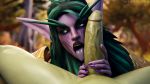  3d_(artwork) blizzard_entertainment digital_media_(artwork) duo elf erection faceless_male female first_person_view humanoid humanoid_pointy_ears male male/female male_pov midnightnsfw night_elf not_furry open_mouth penis tongue tongue_out tyrande_whisperwind video_games warcraft 