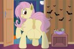 2019 absurd_res bat_pony bat_wings cogsfixmore cutie_mark digital_media_(artwork) equid equine fangs female flutterbat_(mlp) fluttershy_(mlp) friendship_is_magic hair hi_res mammal membrane_(anatomy) membranous_wings my_little_pony nipples pink_hair pussy solo thick_thighs tongue wings 