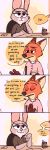  ... abstract_background absurd_res ambiguous_gender anthro beverage canid canine coffee comic dialogue disney duo english_text fox fur green_eyes grey_body grey_fur hi_res holding_cup holding_object judy_hopps lagomorph leporid mammal mod_lemon nick_wilde parks_and_recreation purple_eyes rabbit red_fox smile speech_bubble text zootopia 