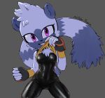  2019 5_fingers anthro biped black_nose breasts chest_tuft clothed clothing clothing_lift color_edit colored edit eyelashes female fingerless_gloves fingers fur gloves grey_background grey_body grey_ears grey_fur grey_tail hair handwear hi_res idw_publishing lemur long_tail looking_at_viewer mammal multicolored_body multicolored_fur napalm_express nipple_outline primate purple_eyes ringtail rubrad shirt shirt_lift short_hair signature simple_background skinsuit smile solo sonic_(series) sonic_the_hedgehog_(idw) strepsirrhine tangle_the_lemur tight_clothing topwear tuft two_tone_body two_tone_fur two_tone_tail 