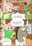  absurd_res amaichix angry anthro clothing comic dialogue discord_(mlp) draconequus equid equine female fluttershy_(mlp) friendship_is_magic hi_res inside male mammal my_little_pony pterippus window wings 