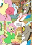  absurd_res amaichix anthro big_breasts bodily_fluids breasts clothing comic cup discord_(mlp) draconequus equid equine fellatio female fluttershy_(mlp) friendship_is_magic hi_res male male/female mammal my_little_pony oral penile pterippus sex sweat tea_cup wings 