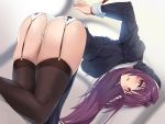  ass blush bondage breasts cameltoe cross damda fate/grand_order fate_(series) garter_belt long_hair necklace nun panties purple_eyes purple_hair scathach_(fate/grand_order) stockings underwear 