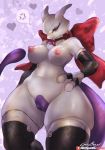  angry anthro armwear big_breasts breasts choker clothed clothing curvy_figure female girlsay hi_res jewelry legendary_pok&eacute;mon legwear looking_at_viewer master_ball mewtwo monochrome navel necklace nintendo nipples pok&eacute;ball pok&eacute;mon pok&eacute;mon_(species) purple_eyes pussy ribbons simple_background solo squish thick_thighs thigh_highs thigh_squish video_games voluptuous wide_hips 