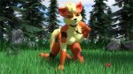  16:9 3d_(artwork) all_fours anthro arcanine breasts canid canine claws collar digital_media_(artwork) female green_eyes hi_res leash looking_at_viewer mammal nintendo nipples nude pok&eacute;ball pok&eacute;mon pok&eacute;mon_(species) pok&eacute;morph snow_kitsune video_games 