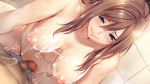  blue_eyes blush breasts brown_hair censored cum game_cg like_x_love_~totsukawa_hikaru~ long_hair nude shouji_nigou totsukawa_hikaru 