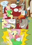  absurd_res amaichix anthro clothing comic cup discord_(mlp) draconequus equid equine fellatio female fluttershy_(mlp) friendship_is_magic furniture hi_res male male/female mammal my_little_pony oral penile penis pterippus sex sofa tea_cup window wings 