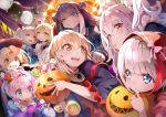  admiral_graf_spee_(azur_lane) anthropomorphism ayanami_(azur_lane) azur_lane blonde_hair blush braids candy cleveland_(azur_lane) crown deutschland_(azur_lane) dress eldridge_(azur_lane) fang flowers gloves green_eyes green_hair halloween hat hoshizaki_reita javelin_(azur_lane) laffey_(azur_lane) lollipop long_hair necklace orange_eyes pink_hair pumpkin red_eyes rose twintails vampire_(azur_lane) white_hair yellow_eyes 