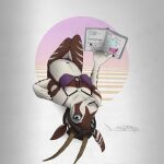 absurd_res antelope anthro bad_pun bikini book bovid breasts clothing dinner_at_yiffanys female grazing_antelope hair hi_res horn mammal oryx outrun reading sarah_(ta&#039;kom_ironhoof) service_manual solo swimwear ta&#039;kom_ironhoof vega_(artist)