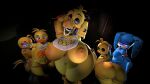 anthro big_breasts big_butt breasts butt female female/female five_nights_at_freddy&#039;s five_nights_at_freddy&#039;s_2 group hi_res looking_at_viewer scottgames toy_bonnie_(fnaf) toy_chica_(fnaf) withered_chica_(fnaf)
