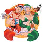  &gt;_&lt; 4boys abs bara bare_shoulders beard belly blush bra bulge_peek character_request cheekbones chibi chibi_inset christmas covered_nipples cropped_legs crossdressing detached_sleeves eating facial_hair fur-trimmed_bra fur_trim goatee goatee_stubble golden_kamuy green_(grimy) green_thighhighs grey_hair hat head_tilt highres hijikata_toshizou_(golden_kamuy) kadokura_(golden_kamuy) large_pectorals long_beard male_focus mature_male multiple_boys muscular muscular_male old old_man pectoral_cleavage pectorals plump pubic_hair red_headwear red_thighhighs santa_costume santa_hat see-through short_hair side-by-side sitting skirt sparse_pubic_hair thick_eyebrows thighhighs thighs tilted_headwear translation_request underwear yaoi zettai_ryouiki 