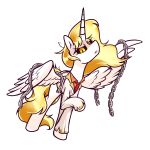 1:1 absurd_res alpha_channel black_sclera blonde_hair chain clothing daybreaker_(mlp) equid equine female friendship_is_magic hair hasbro hi_res horn looking_at_viewer magician-horse mammal my_little_pony necktie pupils simple_background slit_pupils solo suit transparent_background winged_unicorn wings yellow_eyes