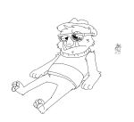 &lt;3 2022 alegander_jamfoot anthro broken_glasses bugsnax clothing digital_media_(artwork) duo eyewear fan_character glasses grumpus hair half-closed_eyes happy hat headgear headwear holding_object looking_at_another lying lying_on_ground male narrowed_eyes nonbinary_(lore) pawpads shaibey shaibey_(shaibey) sharp_teeth simple_background sketch smile standing sweater sweater_vest teeth three-quarter_view topwear tusks vest white_background young_horses