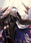  arknights blood garter nun nys specter_(arknights) thighhighs torn_clothes weapon 