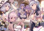  azur_lane belfast_(azur_lane) cleavage cygnet_(azur_lane) illustrious_(azur_lane) javelin_(azur_lane) lucid_sky maid sirius_(azur_lane) stockings thighhighs unicorn_(azur_lane) 