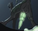 absurd_res anus balls big_balls big_penis black_body black_fur bodily_fluids butt canid canid_demon colored_cum colored_sketch cum cum_drip demon dripping evil_grin feral fur genital_fluids genitals glowing glowing_cum glowing_eyes glowing_genitalia glowing_penis gradient_background green_cum green_eyes green_penis head_spikes hi_res huge_penis knot long_ears long_snout looking_at_viewer looking_back looking_back_at_viewer low-angle_view male malicious mammal moss multi_genitalia multi_knot penile_spines penis plant presenting presenting_hindquarters presenting_penis prick_ears raised_tail rape_face ravager_(fiend) sharp_teeth simple_background sketch smile snout solo spikes spikes_(anatomy) spread_legs spreading tail teeth the_fiend unusual_bodily_fluids unusual_cum unusual_genital_fluids