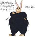 2021 3_toes 4_fingers aliasing anthro assertive_female bedroom_eyes belly big_belly big_breasts big_butt biped black_bodysuit black_eyebrows black_eyelashes black_nose black_skinsuit black_text bodysuit breasts brown_eyeshadow buckteeth butt cassidy_(thatoneaceguy) clothed clothed_anthro clothed_female clothing colored countershade_face countershading describing_self describing_size digital_drawing_(artwork) digital_media_(artwork) dipstick_ears domestic_rabbit ears_up english_text eyebrows eyelashes feet female female_anthro fingers front_view full-length_portrait fur fur_markings hand_on_hip huge_belly insult insult_of_endearment inviting lagomorph latex latex_bodysuit latex_clothing latex_skinsuit leporid love_handles mammal markings morbidly_obese morbidly_obese_anthro morbidly_obese_female mottled multicolored_ears narrowed_eyes obese obese_anthro obese_female open_mouth orange_eyes oryctolagus overweight overweight_anthro overweight_female pink_inner_ear pink_tongue portrait profanity rabbit rabbit_ears red_mouth seductive skinsuit solo sound_effects standing stirrup_legwear talking_to_viewer tan_body tan_countershading tan_fur teeth term_of_endearment text thatoneaceguy thick_thighs three-quarter_view tight_clothing tilde_after_text toeless_legwear toes tongue underline weight_conscious yellow_eyes zipper