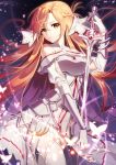  armor asuna_(sword_art_online) eile_(esspril) stockings sword sword_art_online thighhighs 