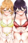  bandaid bra cleavage hamaken kantai_collection oboro_(kancolle) pantsu ushio_(kancolle) 