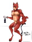 abs anthro balls bdsm canid canine claws collar five_nights_at_freddy&#039;s foreskin fox foxy_(fnaf) fur genitals hi_res leash male mammal meta_ballic muscular muscular_male nipples penis scottgames simple_background sitting smile solo striped_body stripes tail