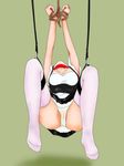  bdsm bondage bound collar highres nipples school_uniform suspension 