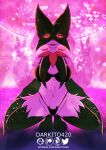 anthro big_breasts breasts clothing darkito420 digital_media_(artwork) felid feline female fur generation_9_pokemon green_body hi_res lingerie looking_at_viewer mammal meowscarada nintendo paws pokemon pokemon_(species) smile solo