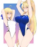  artoria_pendragon_(lancer) cameltoe erect_nipples fate/grand_order kuyou_(artist) saber swimsuits 