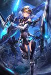  armor beatless bodysuit cleavage gun lacia mecha_musume sixiv sword wings 