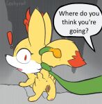 entrapment female fennekin feral generation_6_pokemon leakyroot nintendo pokemon pokemon_(species) rooty_(leakyroot)