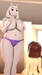 3d_(artwork) absurd_res age_difference anthro big_breasts boss_monster_(undertale) bovid breasts butt caprine clothed clothing covering covering_breasts daemont92 digital_media_(artwork) duo female frisk_(undertale) goat hi_res human lingerie looking_at_another male male/female mammal mature_female mother_(lore) mother_and_child_(lore) mother_and_son_(lore) nude older_female panties parent_(lore) parent_and_child_(lore) parent_and_son_(lore) slightly_chubby slightly_chubby_female son_(lore) source_filmmaker topless toriel undertale undertale_(series) underwear younger_male