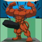 1:1 2020 4_toes 5_fingers abs anthro areola balls biceps big_balls big_muscles big_penis biped body_size_growth canid canine canis digital_media_(artwork) duo erection feet fingers foreskin fur generation_7_pokemon genitals glans grey_body grey_fur growth hi_res huge_balls huge_penis humanoid_genitalia humanoid_penis hyper hyper_genitalia hyper_penis inside intimatewolf larger_anthro larger_male macro male mammal muscle_growth muscular muscular_anthro muscular_male nintendo nipples nude orange_body orange_fur penis pokemon pokemon_(species) sirus size_difference size_transformation smaller_anthro smaller_male standing tail text toes torracat transformation wolf