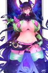  bikini cameltoe cosplay erect_nipples fate/grand_order florence_nightingale_(fate/grand_order) murasaki_shikibu_(fate) skirt_lift stockings swimsuits thighhighs tomocha_(tmc_tmc8) 