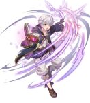  1boy aged_down attack black_coat book brown_gloves brown_hair coat fingerless_gloves fire_emblem fire_emblem_awakening fire_emblem_heroes gloves highres holding holding_book magic non-web_source open_book open_mouth robin_(fire_emblem) robin_(male)_(child)_(fire_emblem) robin_(male)_(fire_emblem) solo sparkle tagme v-shaped_eyebrows white_hair 