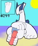 ambiguous_gender digital_media_(artwork) duo erection feet foot_fetish foot_play footjob generation_2_pokemon genitals hashtag hi_res id_number legendary_pokemon lugia male nintendo number penis pokemon pokemon_(species) secretsableye sex toes