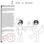 1:1 4_fingers among_us andro_(suspiciouslyfurry) big_hands bio canid canine canis cheek_tuft crewmate_(among_us) digital_drawing_(artwork) digital_media_(artwork) english_text eyes_closed facial_tuft featureless_feet feet fingers front_view gesture grey_face hand_gesture hi_res innersloth male_(lore) mammal mask model_sheet name_drop pointing raised_hand side_view simple_background smile stamp suspiciouslyfurry text tuft unusual_anatomy white_background white_body wolf