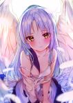  angel_beats! lingerie rouka seifuku tenshi torn_clothes wings 